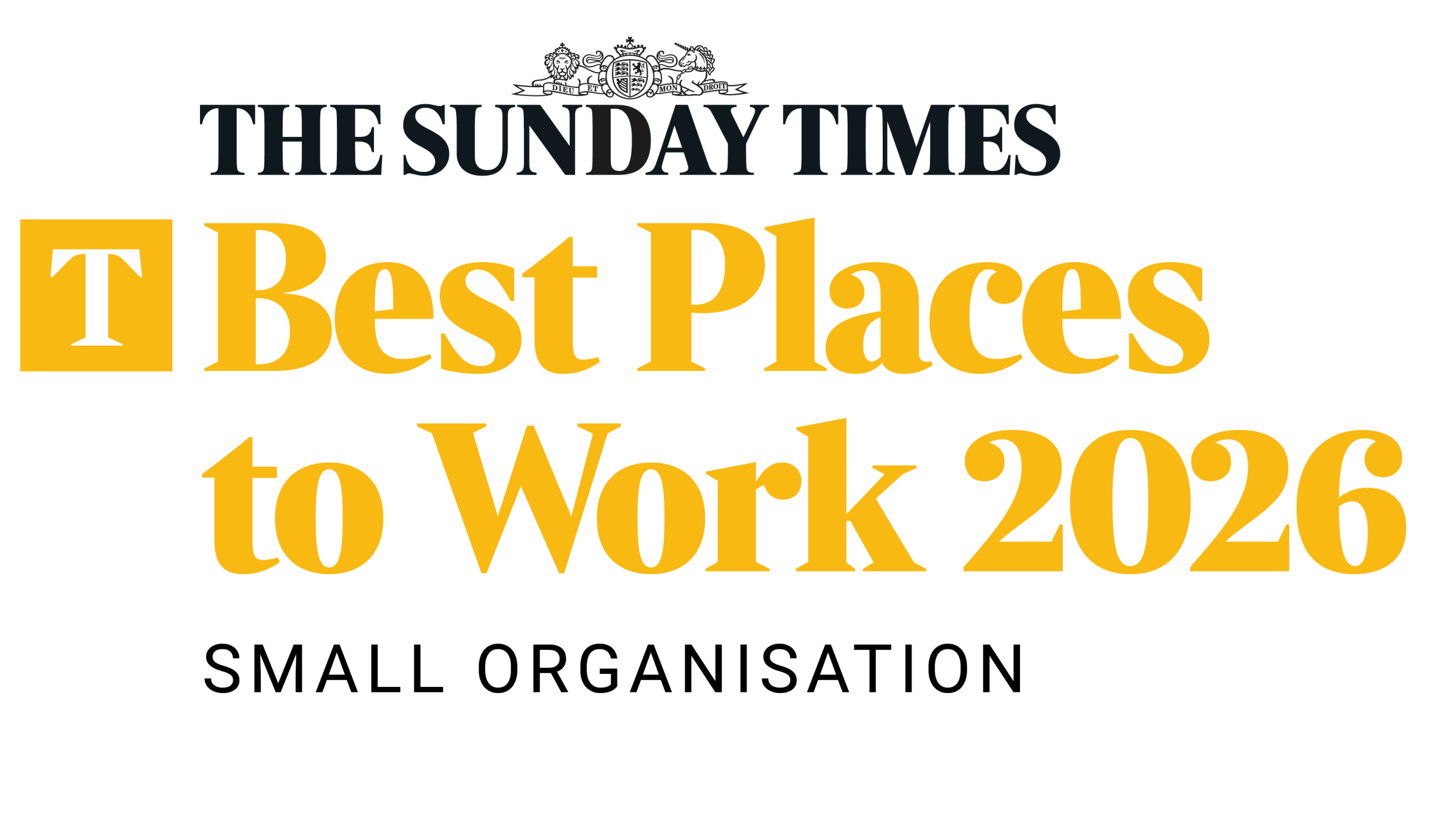 Winner of The Sunday Times Best Places to Work 2026